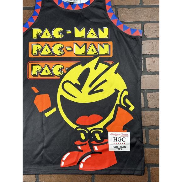 PAC‎ MAN Black Headgear Classics Basketball Jersey ~Never Worn~ S M L - Picture 6 of 7